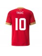 Serbien Dusan Tadic #10 Replika Hemmakläder VM 2022 Kortärmad